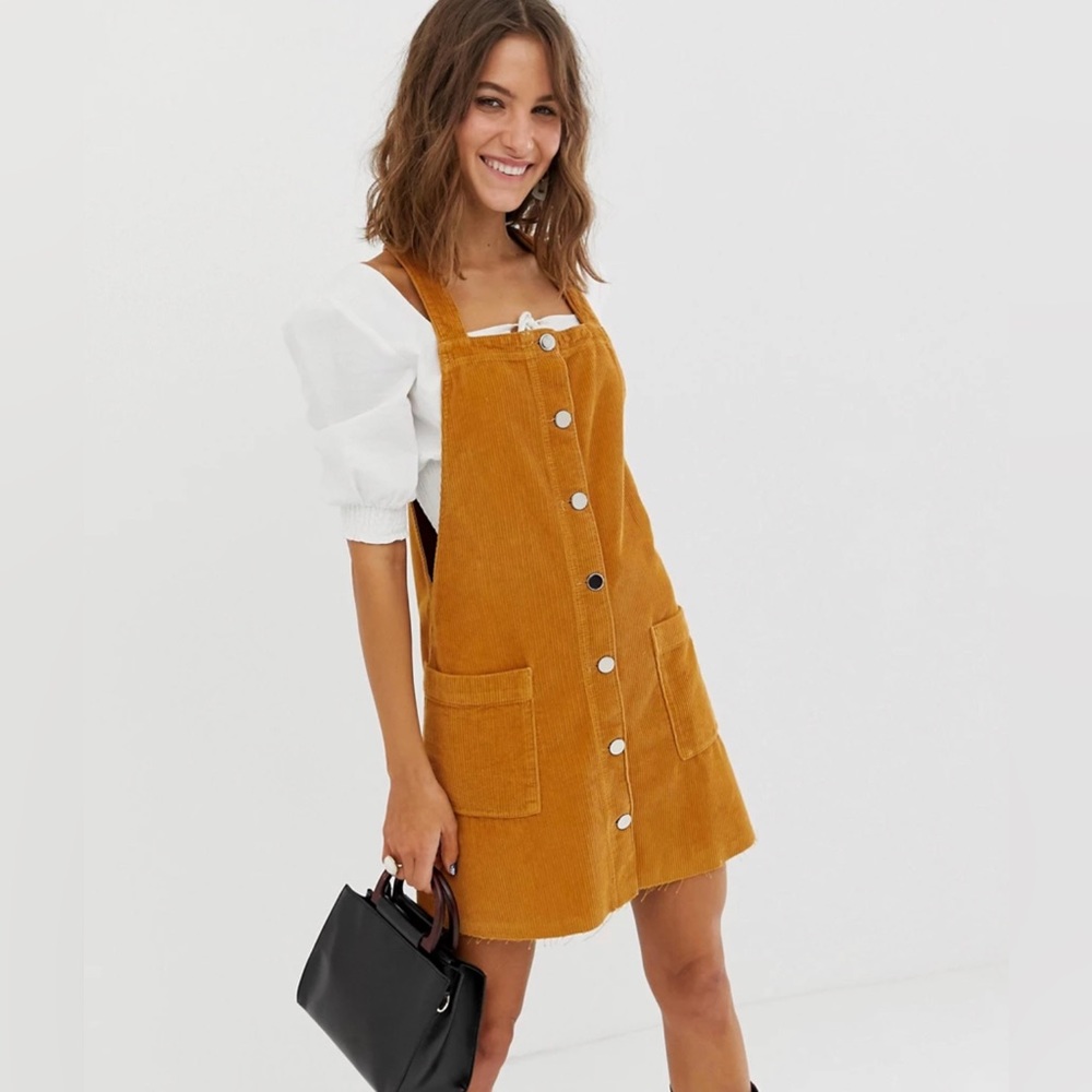ASOS River Island - Corduroy Jumper Dress - size 10 - Picture 2 of 9